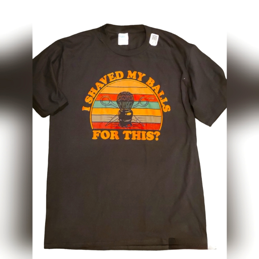 I Shaved My Balls For This Funny Retro Adult Humor Sarcastic T-Shirt